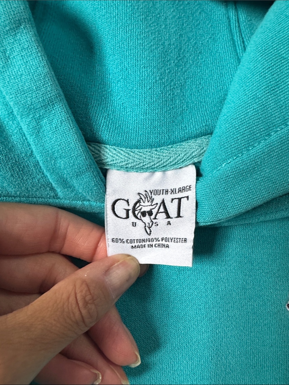 Teal Goat USA hoody - Picture 5 of 6